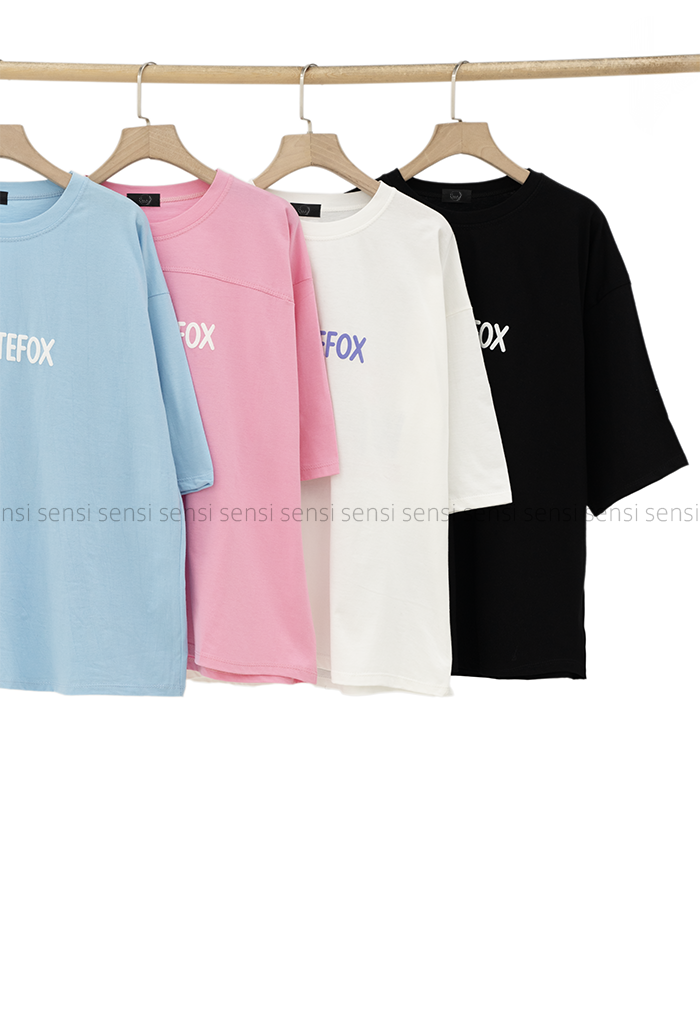تیشرت باکسی چاپیwhite-foxکد1006300